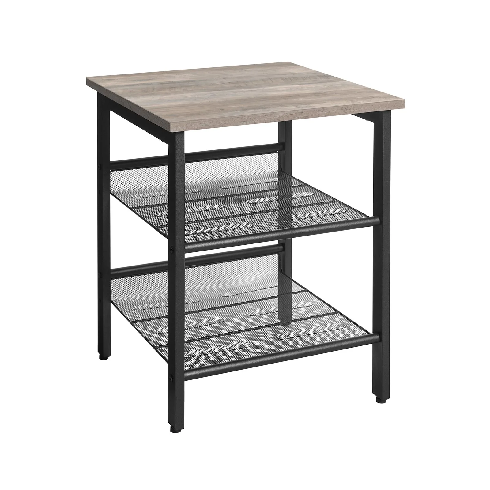 Table de chevet maille grège