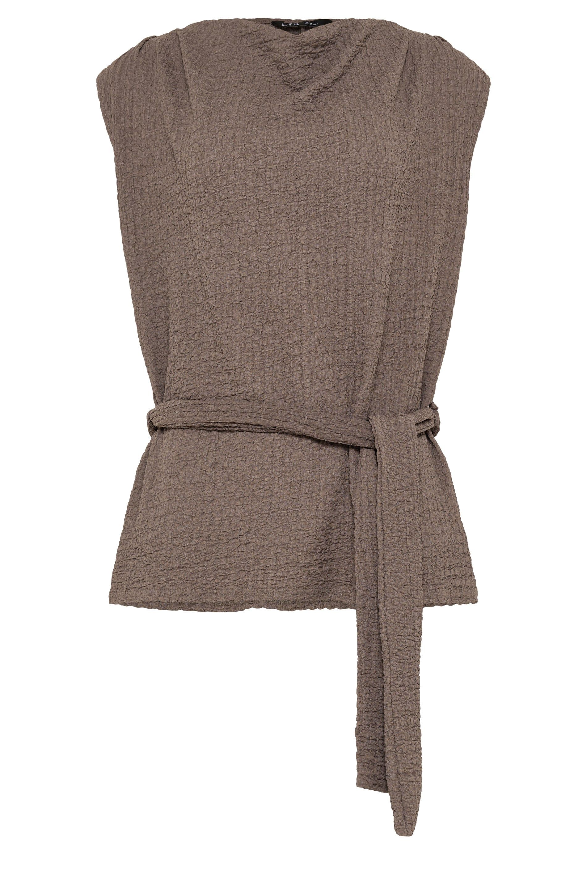 Long Tall Sally Tall Textured Belted Top
