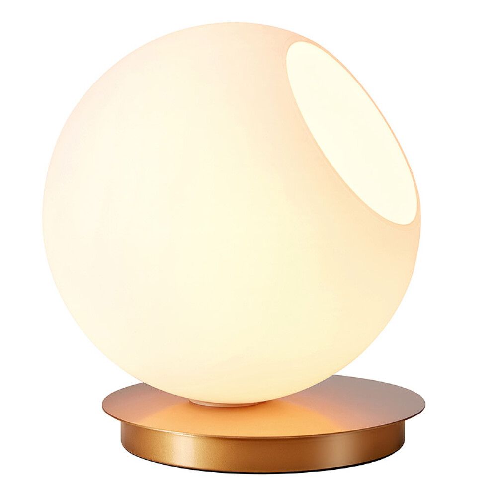BORDLAMPE MARKSLÖJD CINO GULL/HVIT E14