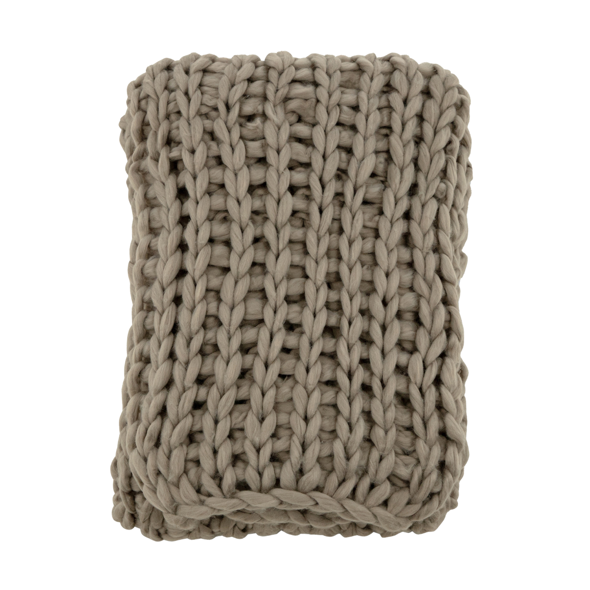 Nest living Verena Gebreide Plaid Bruin - 170 x 130 cm