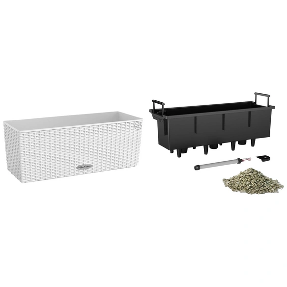 Balkonkasten »BALCONERA«, Kunststoff, weiß, rechteckig
