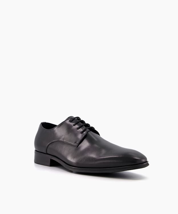 Satchel Black - Wide Fit Leather Gibson Shoes