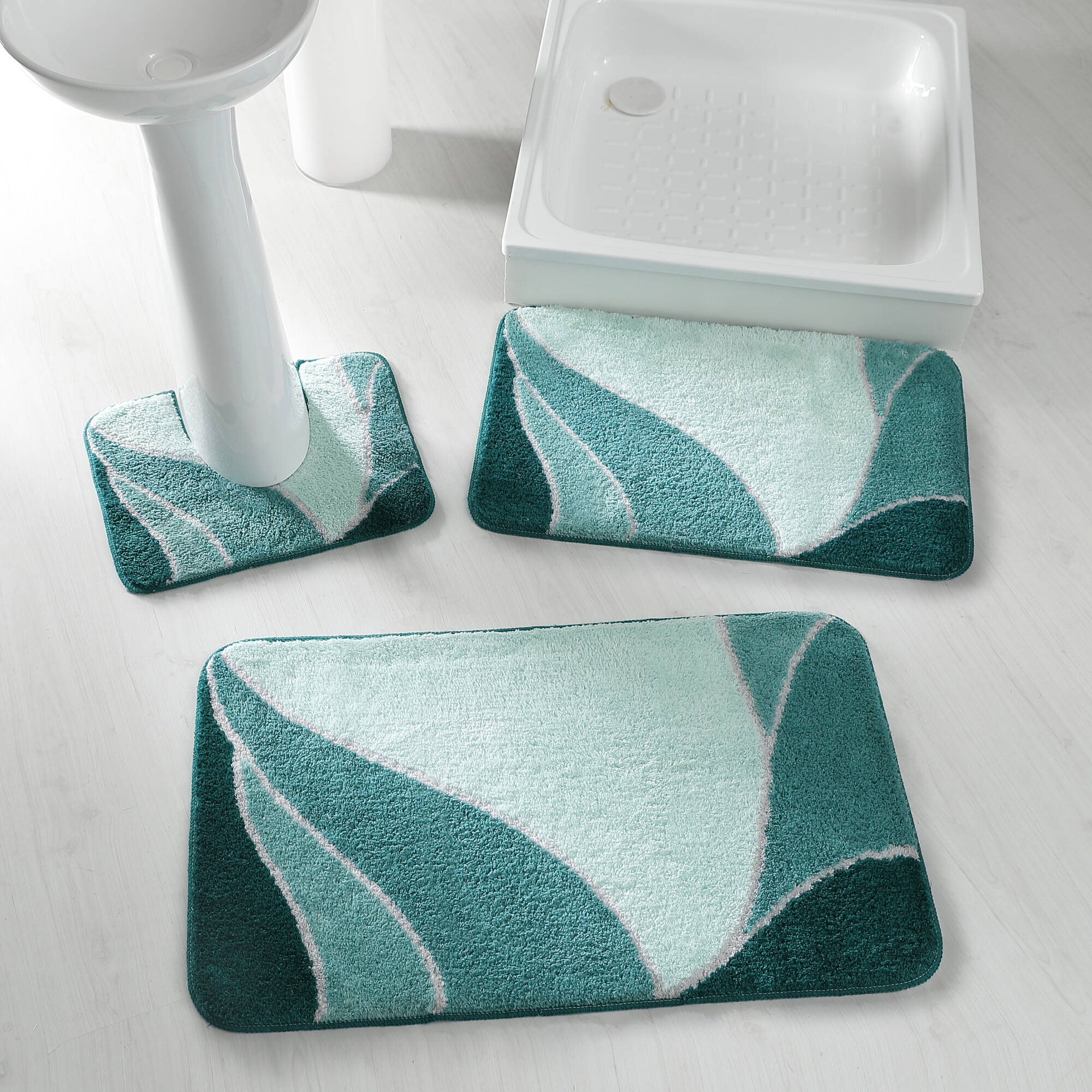 Tapis de bain motif végétal