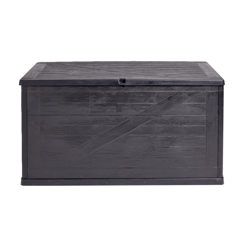 Coffre de rangement 320L plastique gris foncé 119x45xH60cm