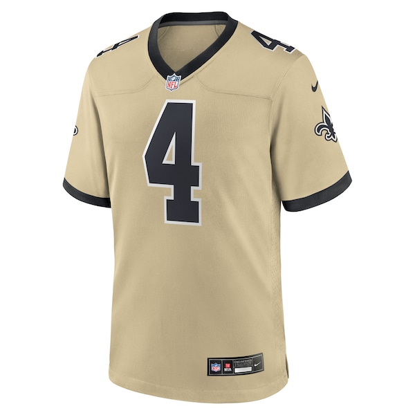 Ga’Quincy McKinstry New Orleans Saints Nike Gameday Golds Alternate Game Player Jersey - Gold