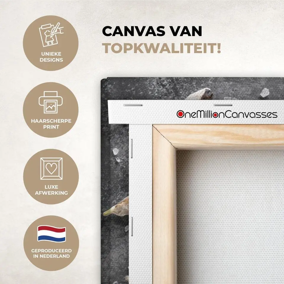 MuchoWow Canvas Schilderij 60x40cm Peper Kruiden Specerijen