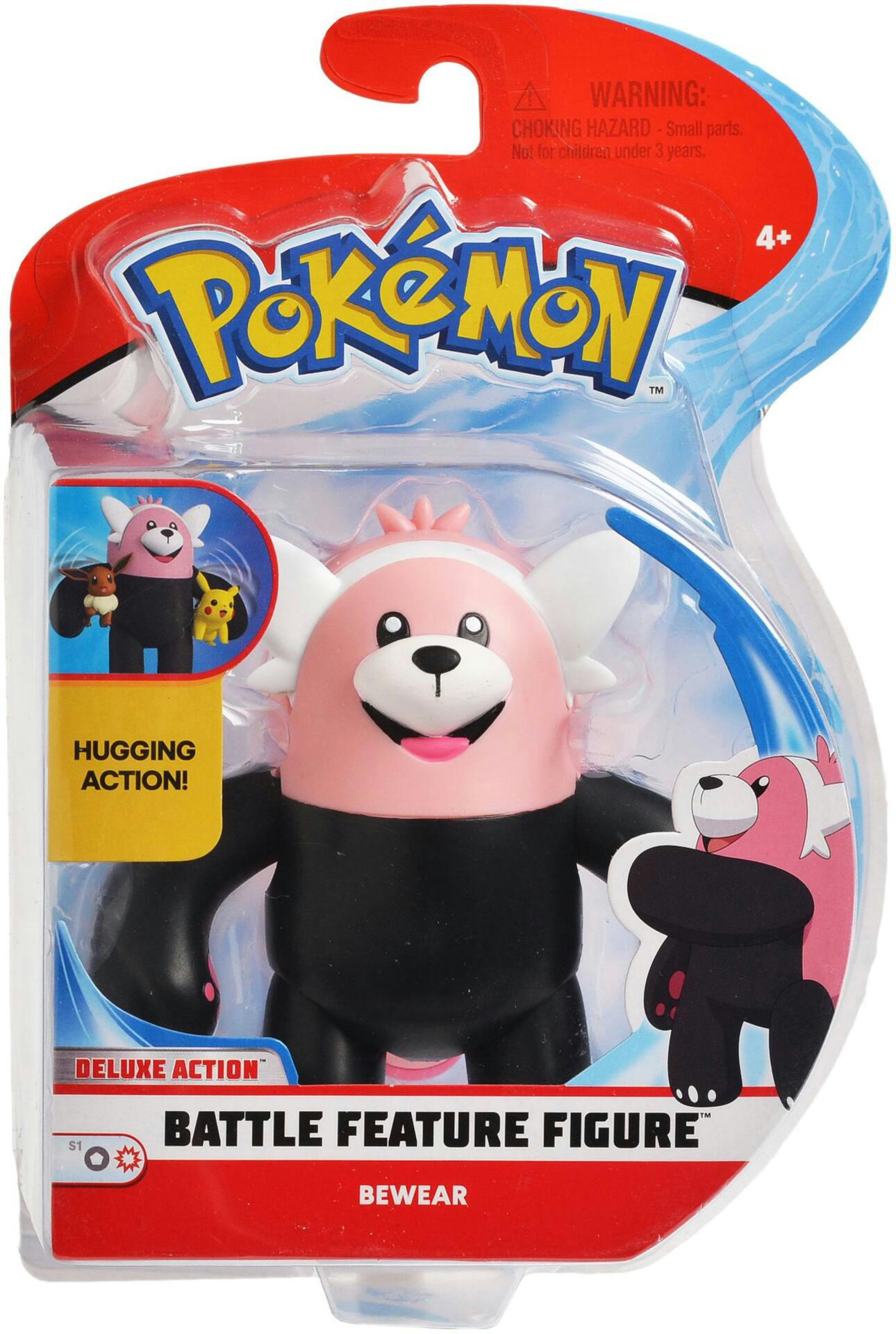 Pokémon Battle Feature Figure Toy Set, Assorted (Ash & Pikachu/Bewear/Decidueye/Lapras), Ages 4+
