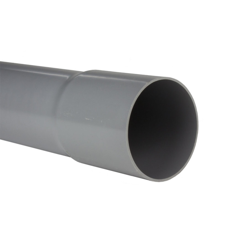 Tuyau d'évacuation d'eau usée en PVC 1,8 mm Ø 80 mm x 4 m