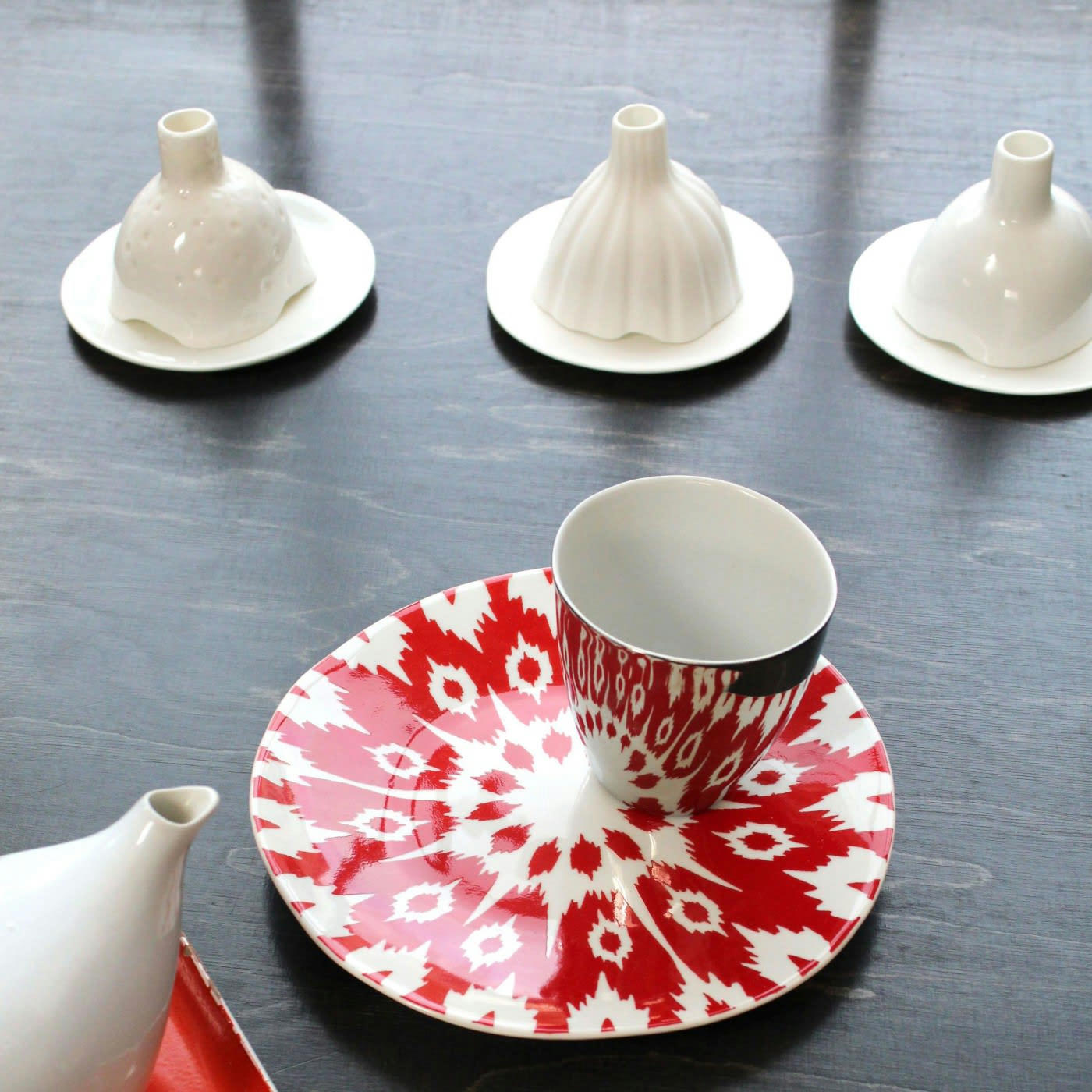 IGLOO - Photophore Igloo de Nuit Rayé Porcelaine