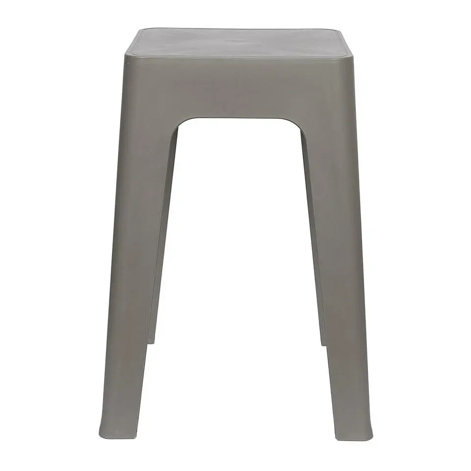 Home Deco Factory zit krukje/stoel - grijs - D34 x H47 cm