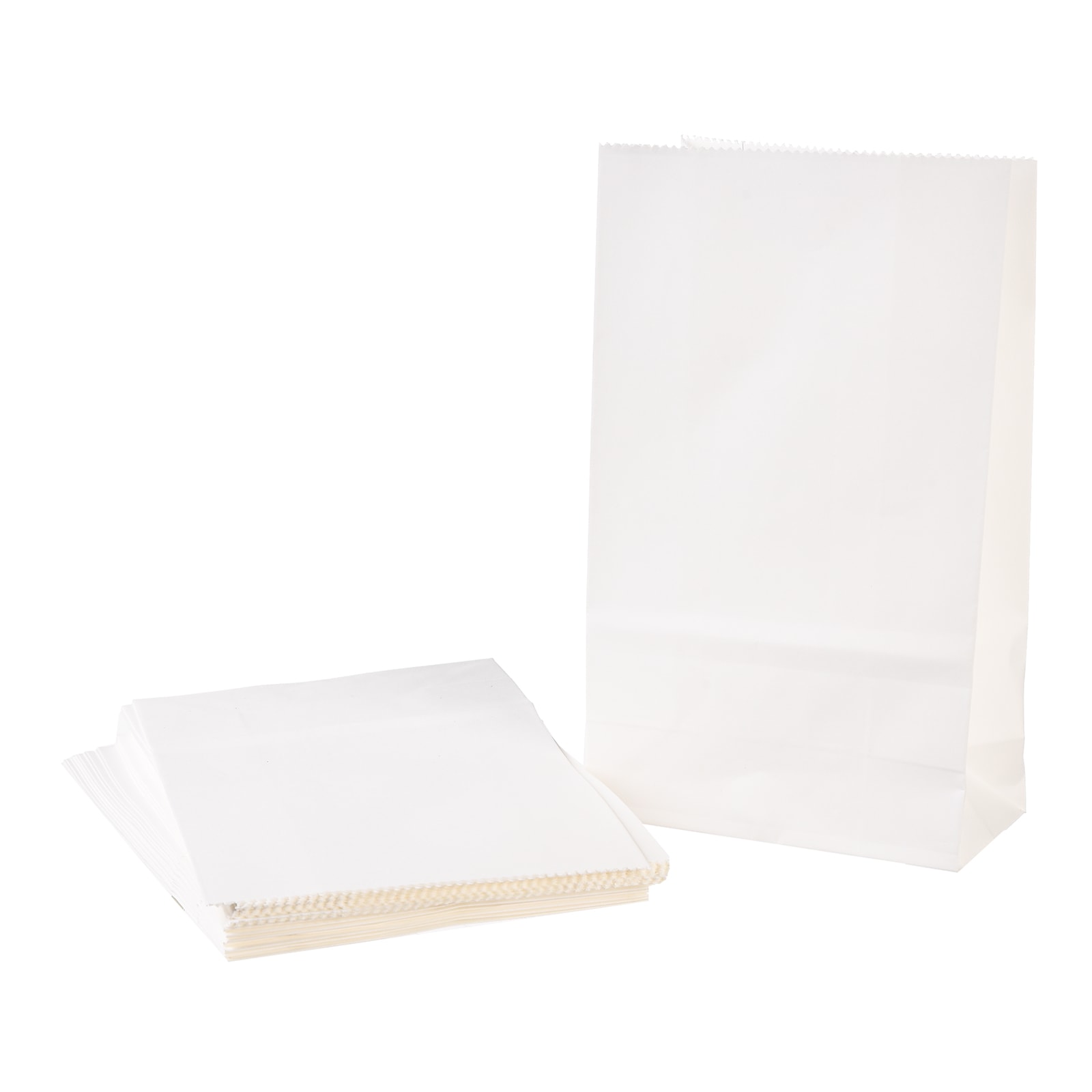 Papiertüten Weiß,B 120 x H 200 x T 25 mm, 24 Stück