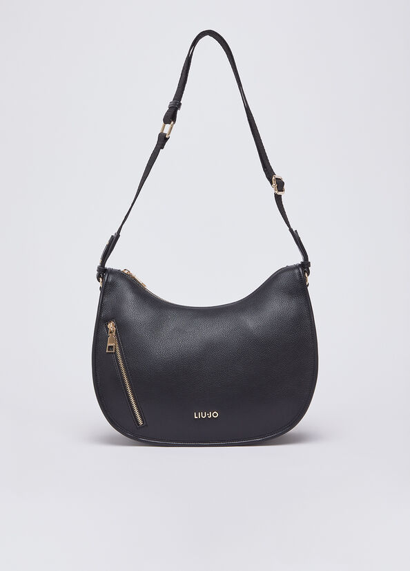 Borsa hobo media con zip
