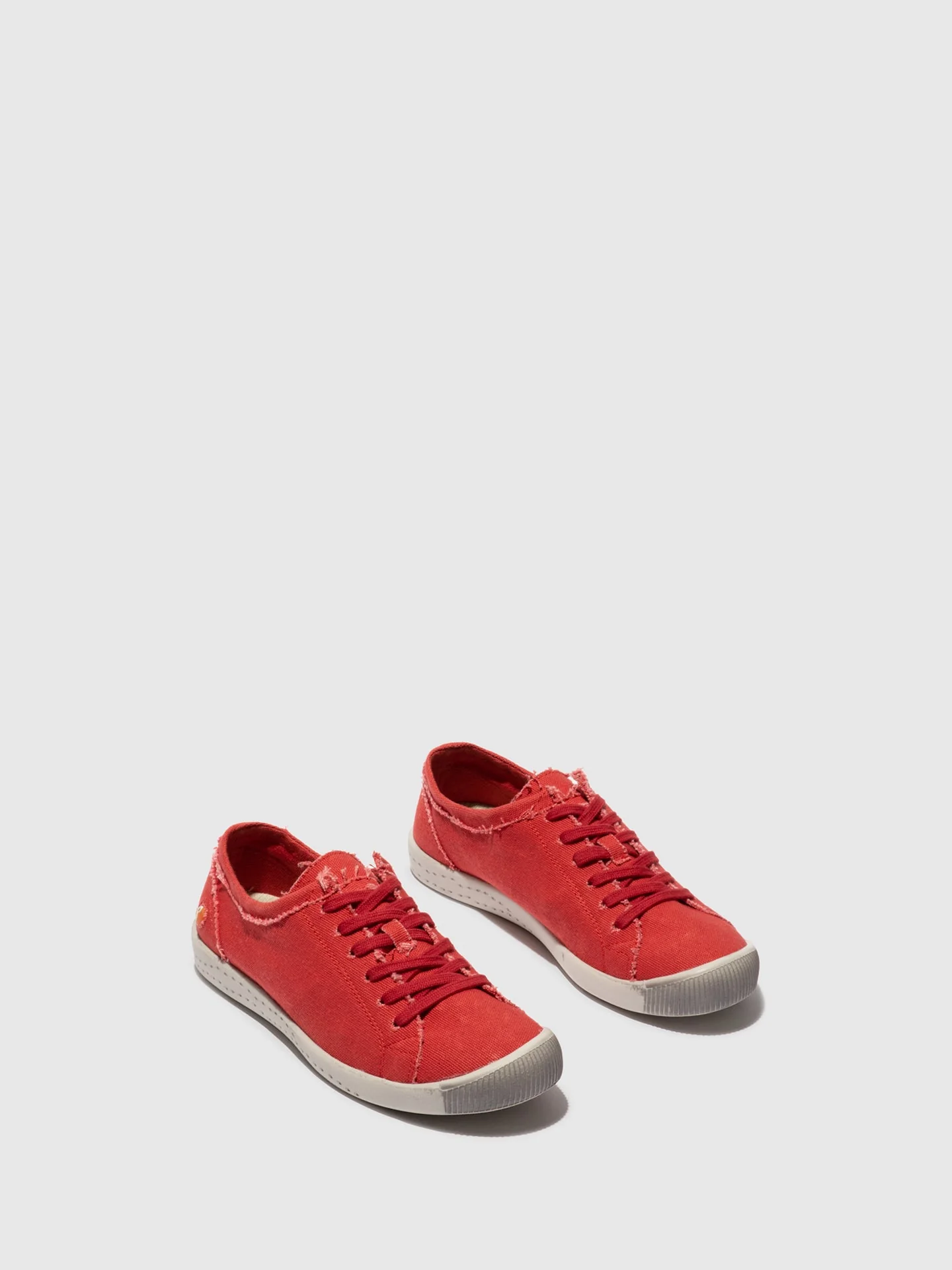 Lace-up Trainers ISLA154SOF RECYCLED COTTON RED