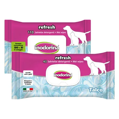 Inodorina Talc Wipes