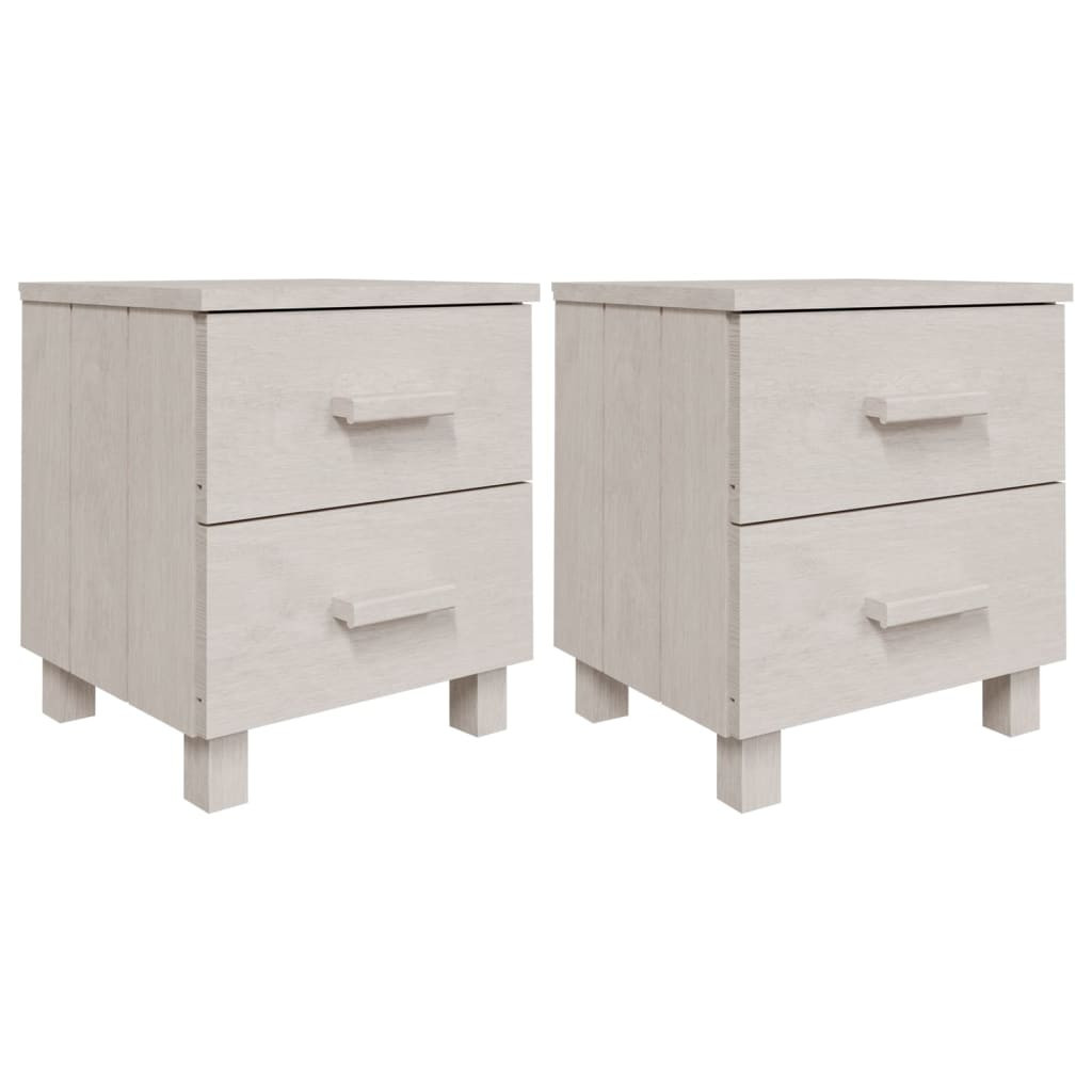 2x Szafka Nocna Stolik Komoda Biała z Szufladą Do Sypialni 40x35x44,5 cm