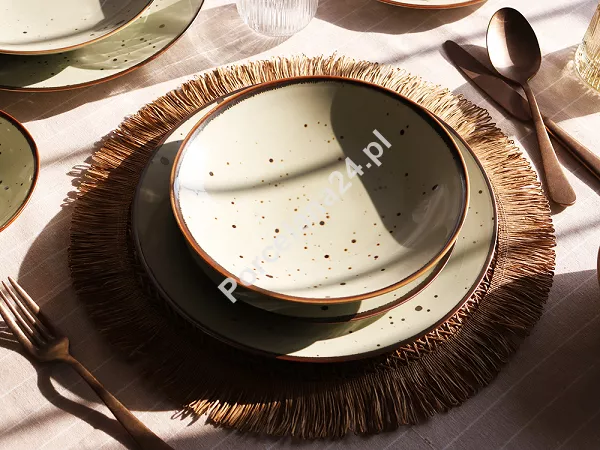 Komplet talerzy na 6 osób (18 el.) Bogucice -Alumina Cottage Green Tea 1220