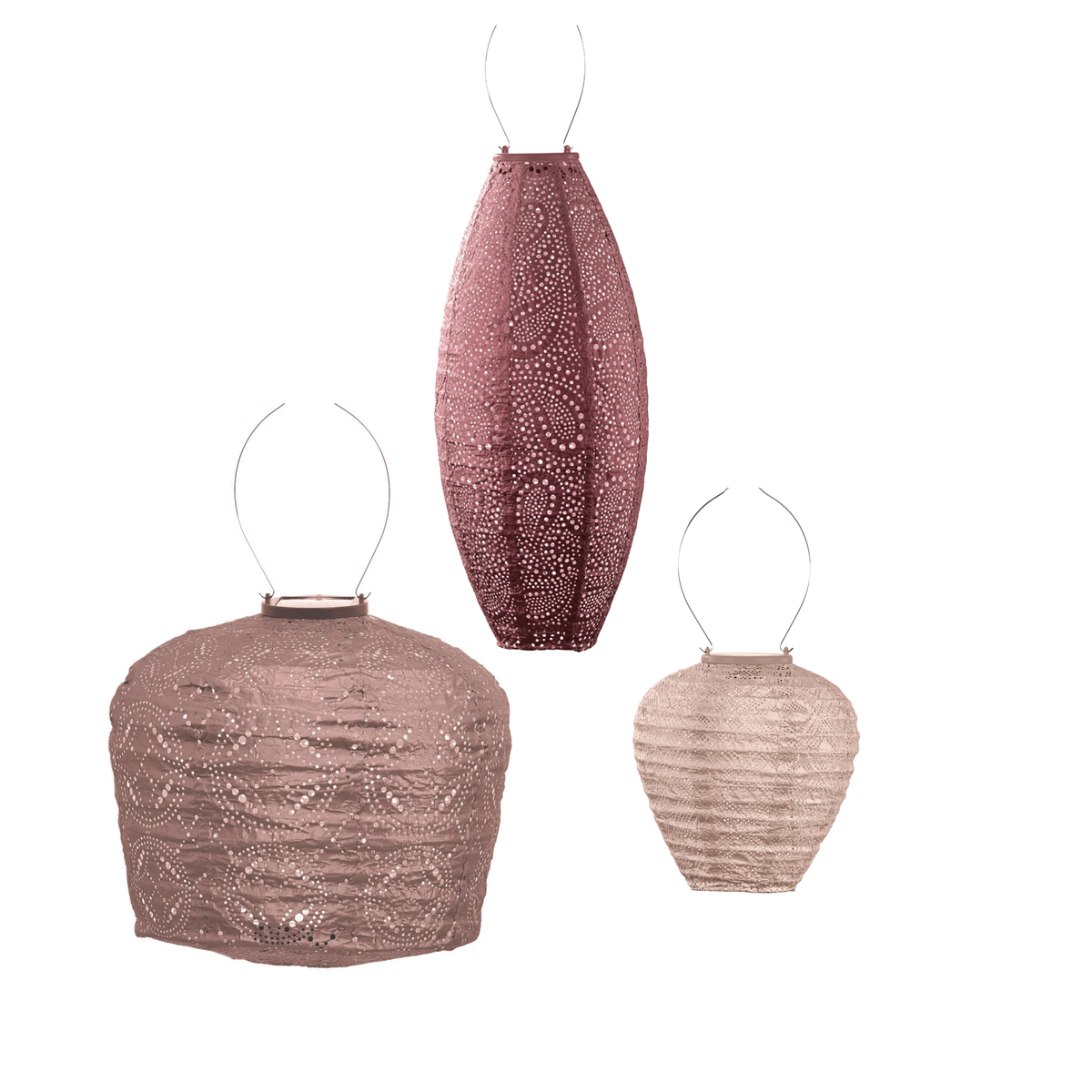 Lumiz Tuinlamp op zonne energie - Solar Lampion - Madeira Set - 3 stuks