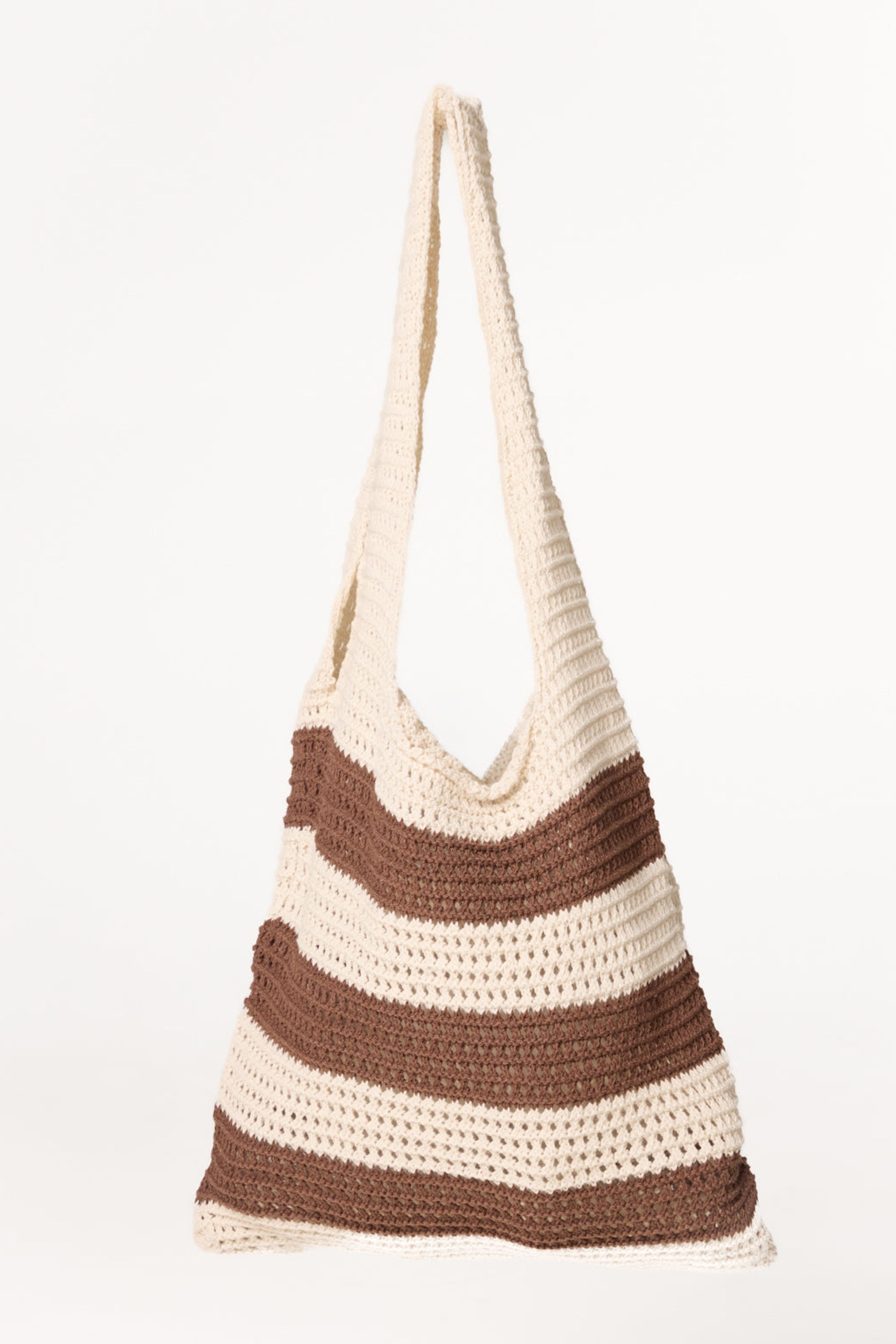 Blue Vanilla Crochet Stripe Bag