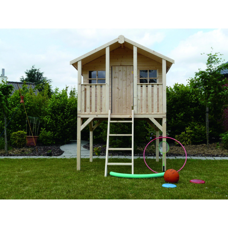 Cabane pour enfant sur pilotis 1,8 x 1,9 x 2,8 m SOLID