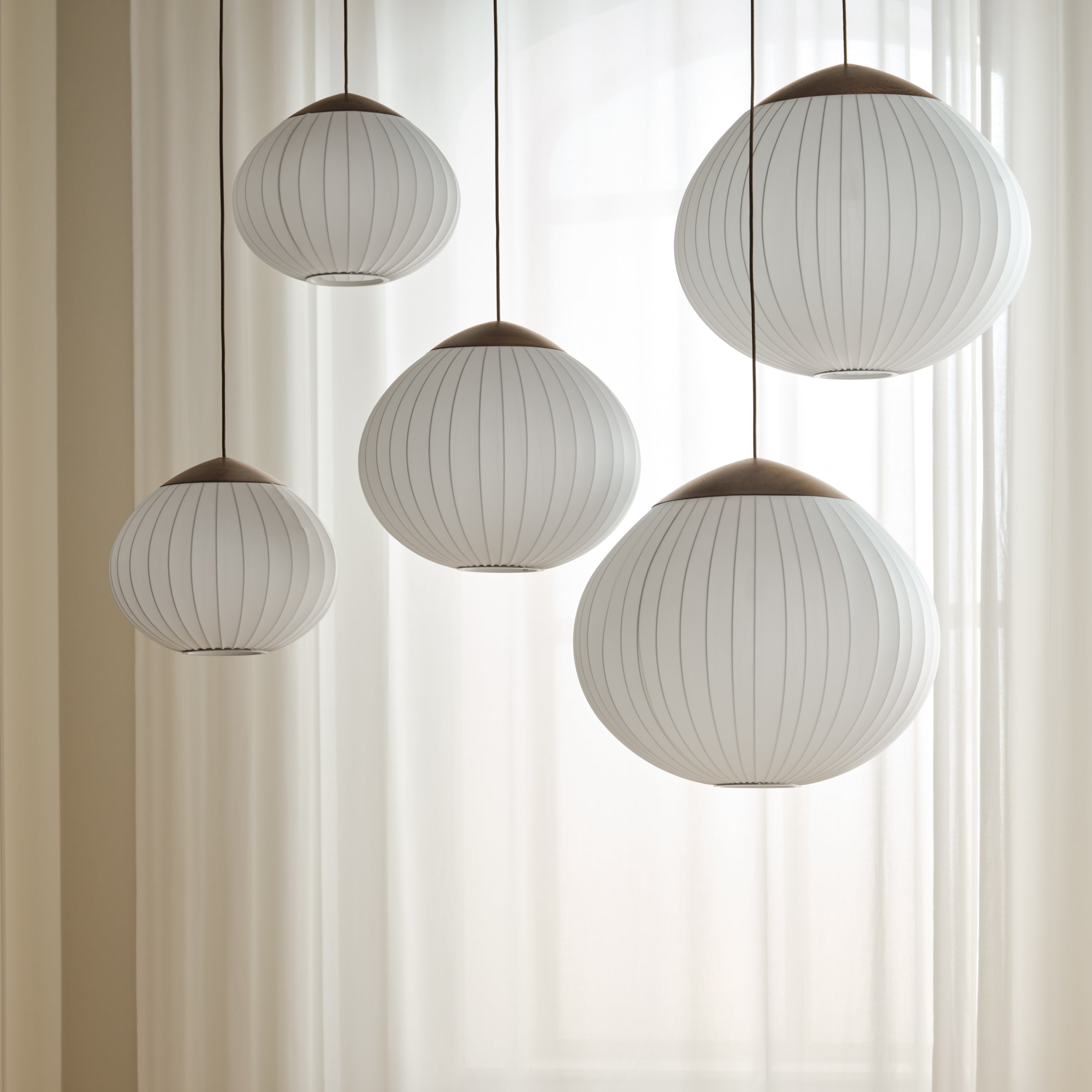 Bolia Acorn Hanglamp Ø 41 cm - Textiel - Donker Eiken