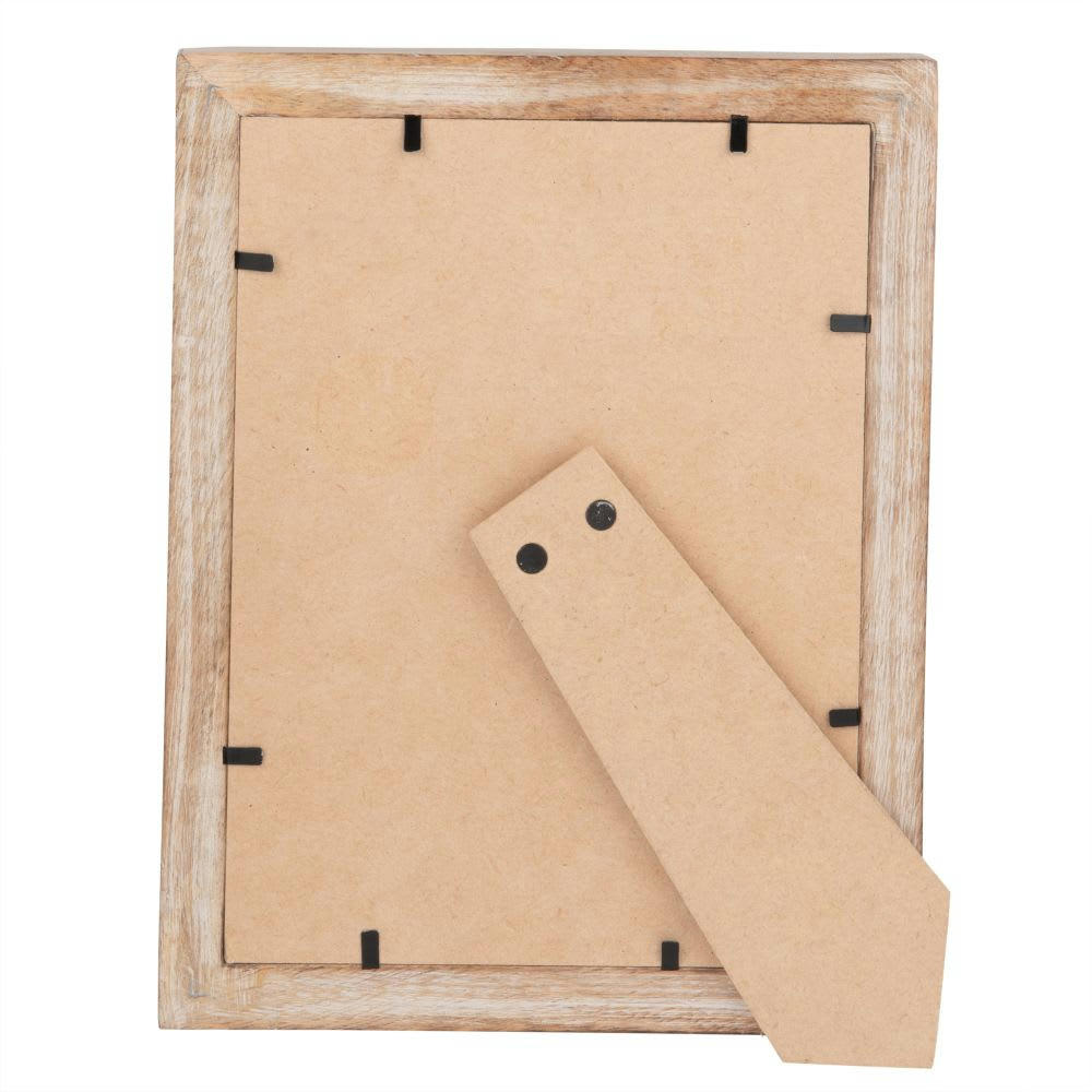 SMITA - Cadre photo en manguier blanchi 15x20