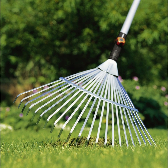 Combi-Fächerbesen »Combisystem«, Arbeitsbreite: 50 cm, Federstahl, silberfarben