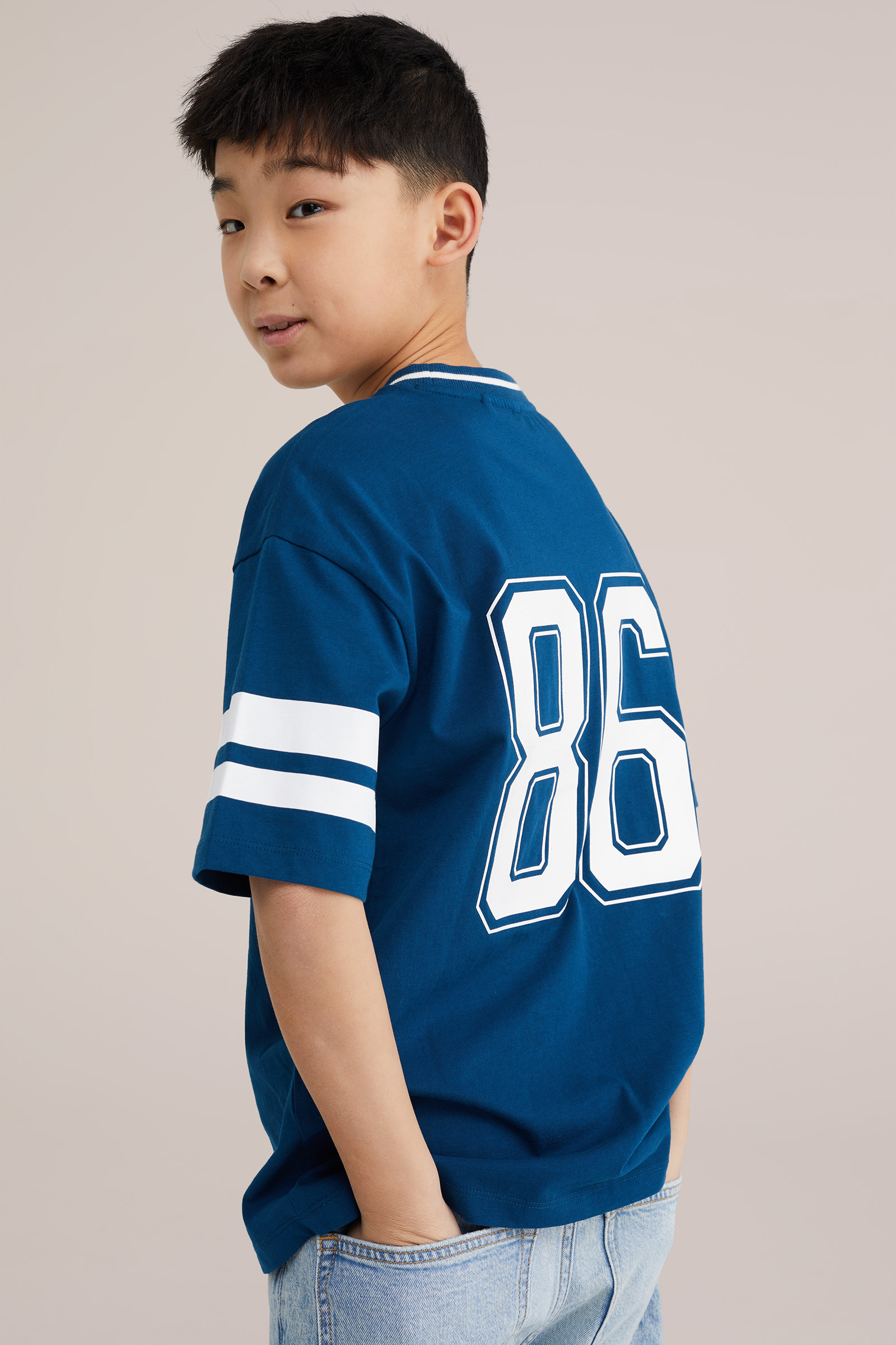 Jongens T-shirt met streep