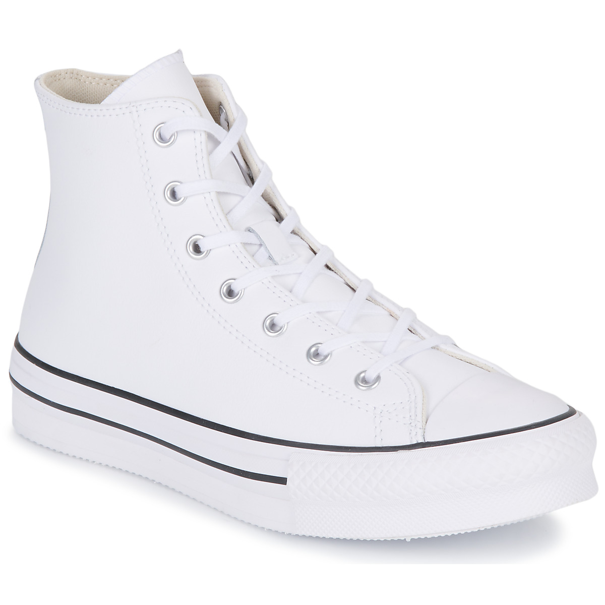 Converse - Chuck Taylor All Star Eva Lift Leather Foundation Hi - White