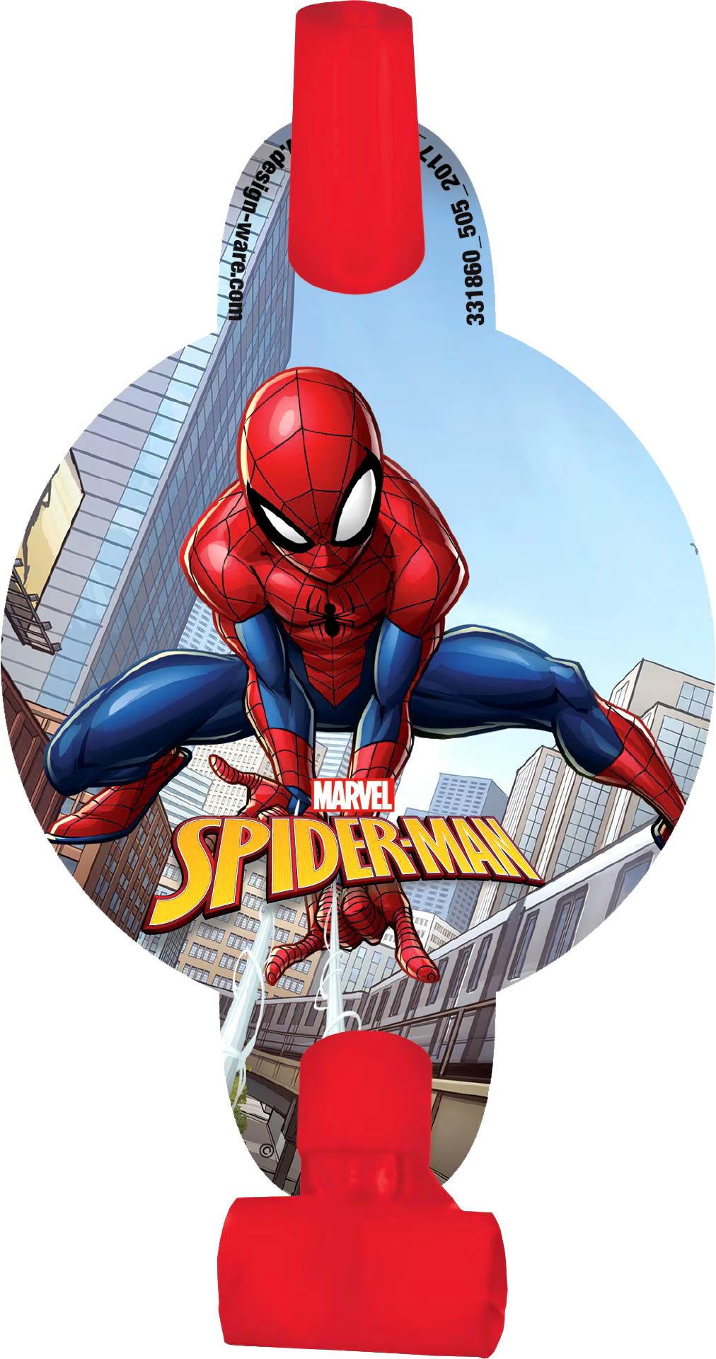 Spider-Man Webbed Wonder Birthday Party Blowouts, 8-pc, Ages 3+