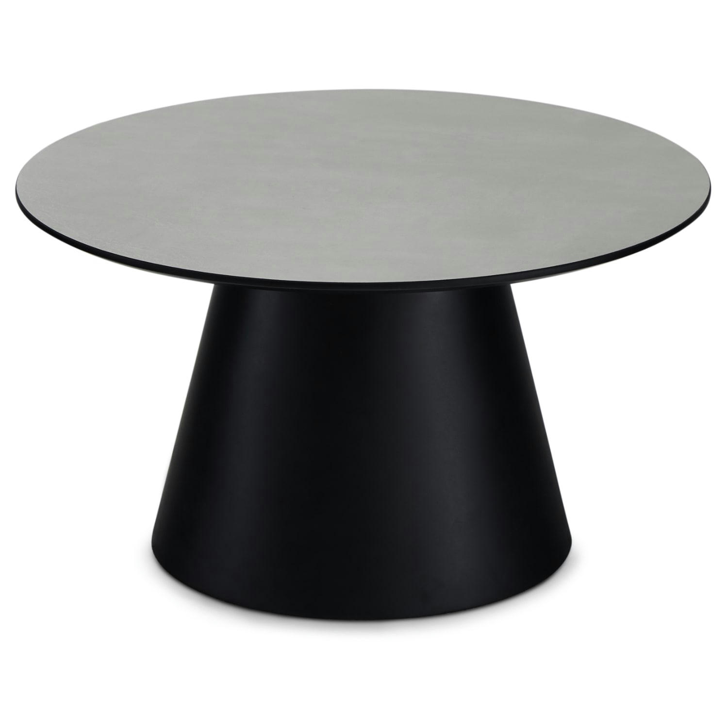 TANGO - Table basse ronde style scandinave gris