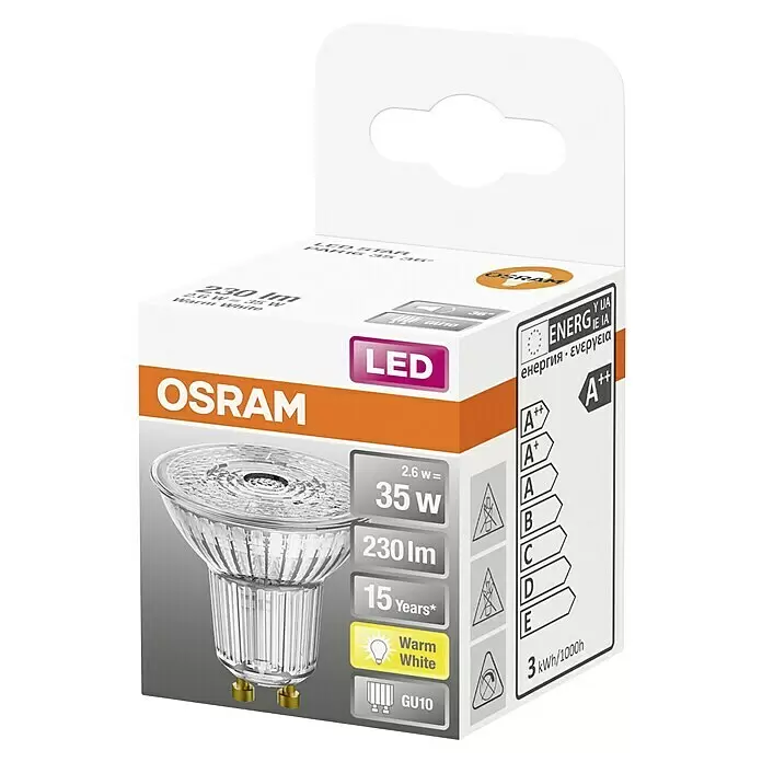 LYSPÆRE OSRAM LED STAR GU10 2,6W