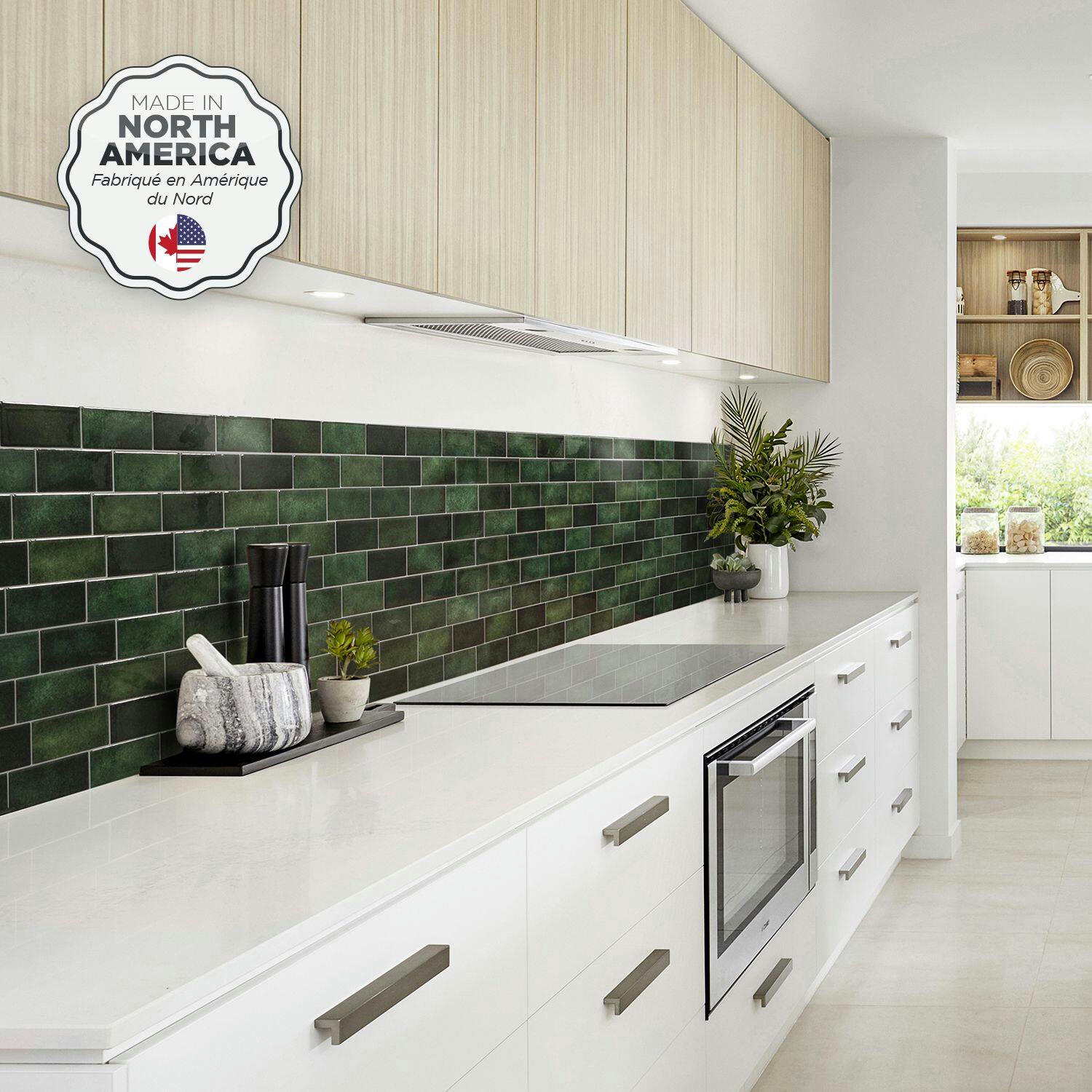 Smart Tiles Peel & Stick Self-Adhesive Kitchen & Bathroom Wall Tiles, Metro Fiona