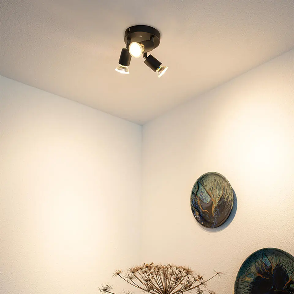 Qazqa richtbare spot jeany zwart gu10