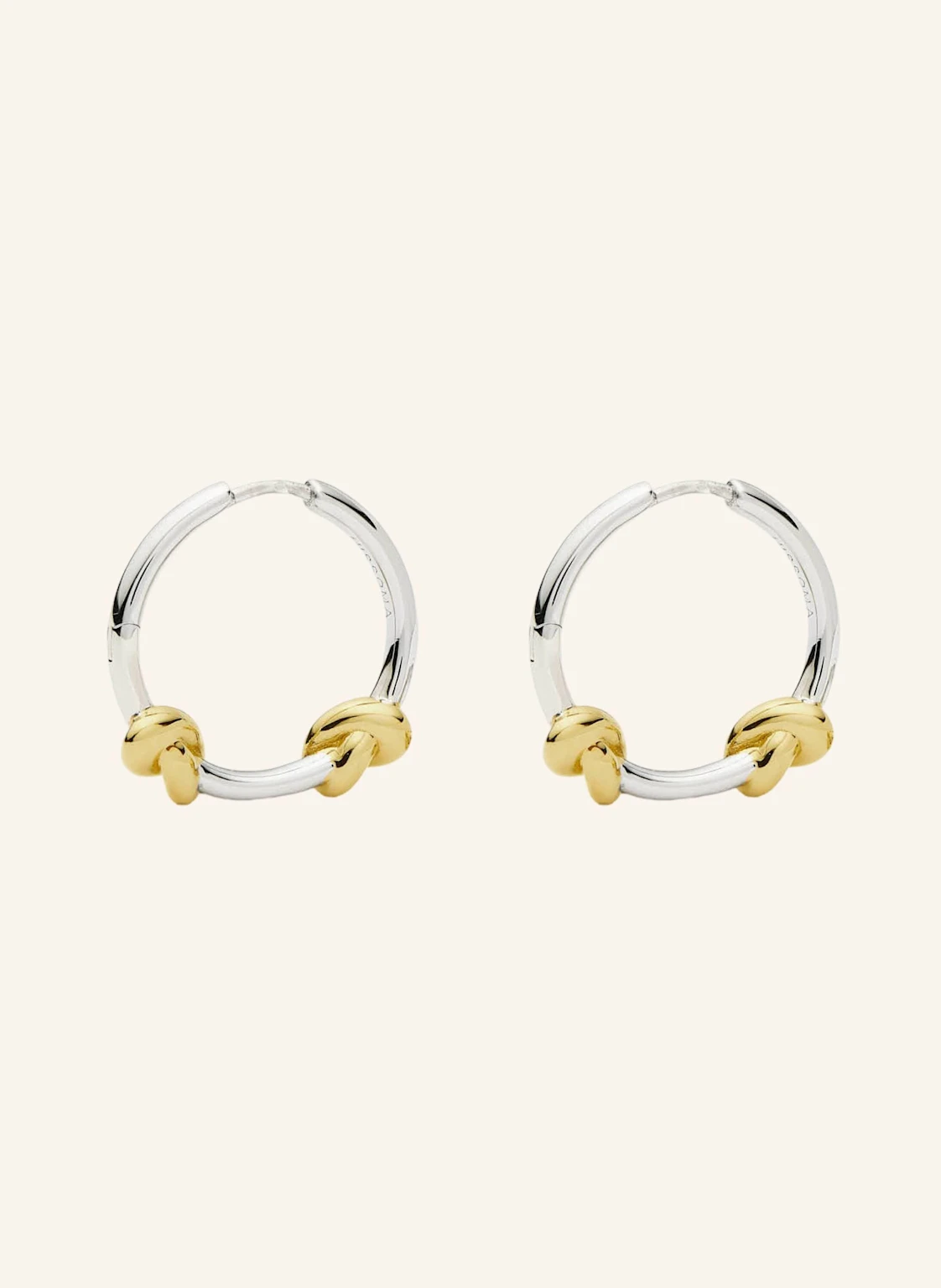MISSOMA Creolen LUCY WILLIAMS KNOT SMALL HOOP EARRINGS by GLAMBOU