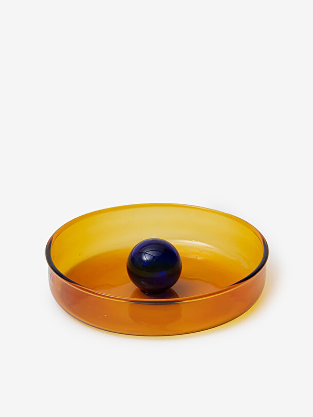 Petit vide poche bubble ambre/cobalt - b... orange