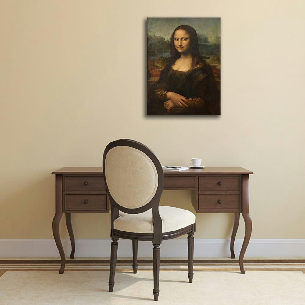 - Tableau impression sur toile La Joconde Leonardo Da Vinci 60x85cm