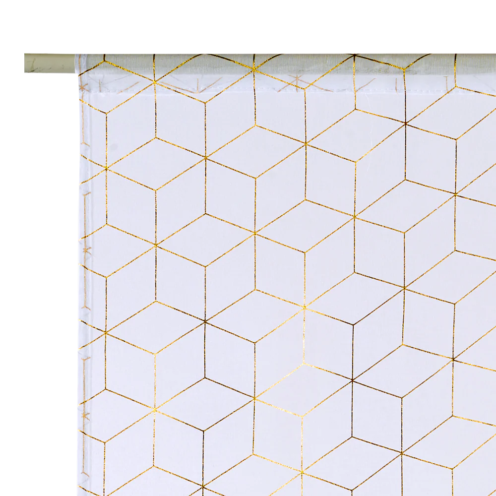 Vitrage ORIA coloris or 90 x 200 cm