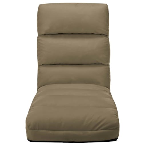 NNEVL Folding Floor Chair Cappuccino Faux Leather