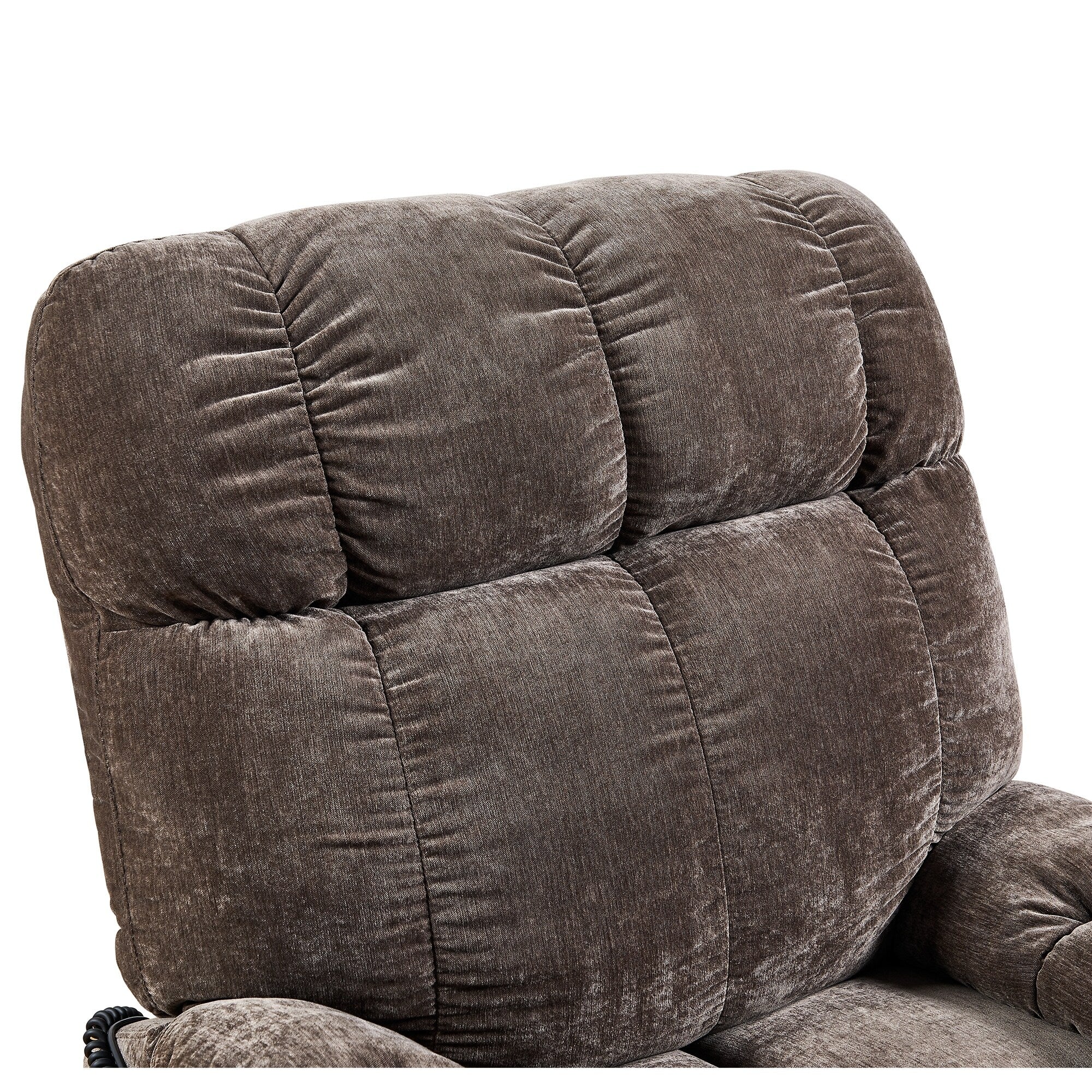 Brown Dual Motor Lift Recliner with Infinite Recline, Heat and Massage, and 180° Lay Flat Option
