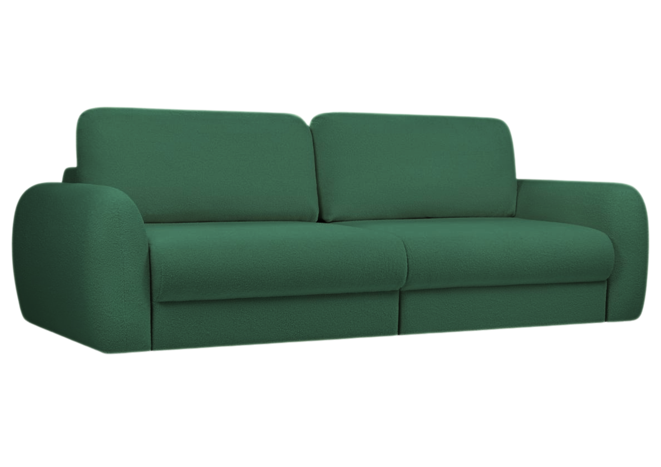 Sofa Kanapa Rozkładana Trzyosobowa z Funkcją Spania PALLA Zielona Mała