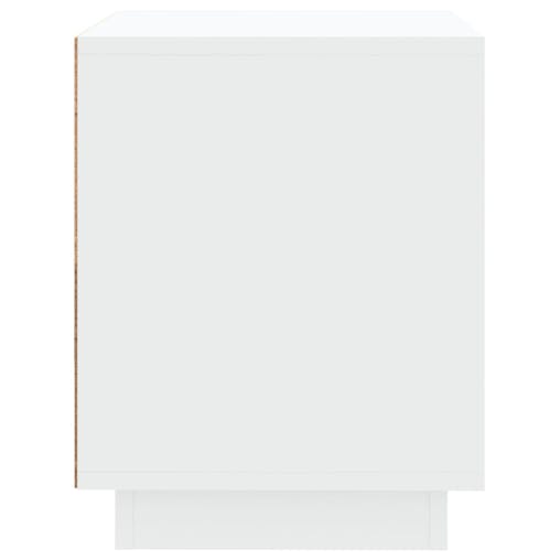 NNEVL Bedside Cabinets 2 pcs White 44x35x45 cm Engineered Wood