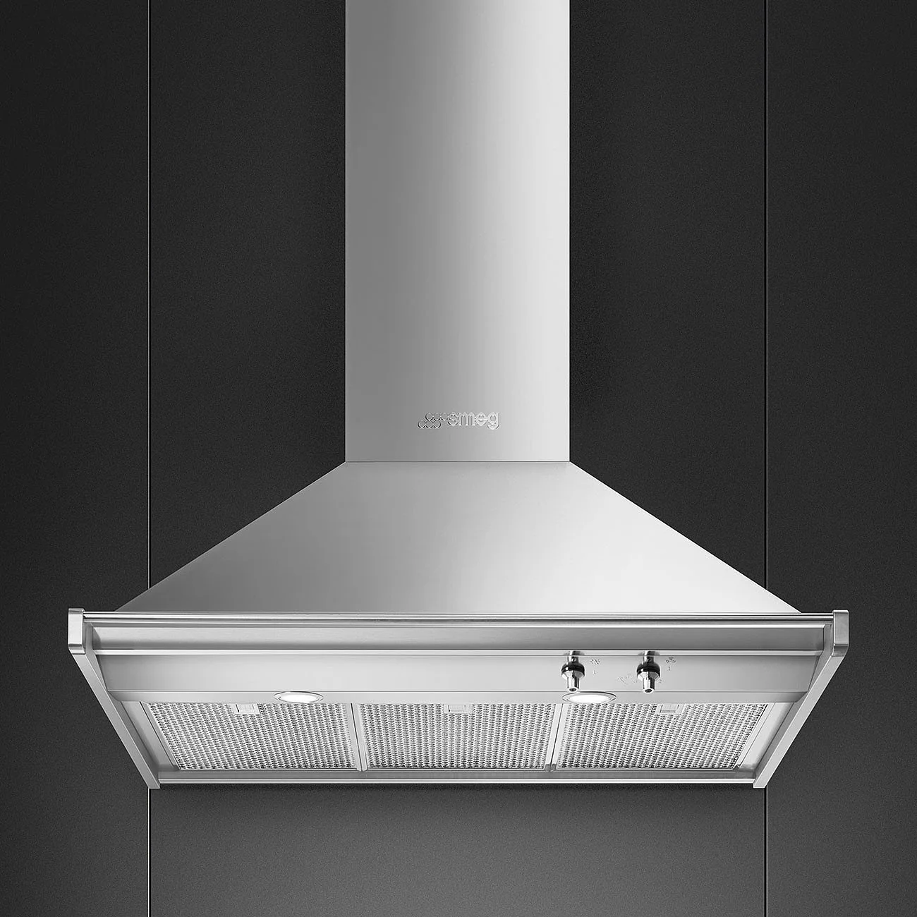 90cm Opera Chimney Hood Stainless Steel
