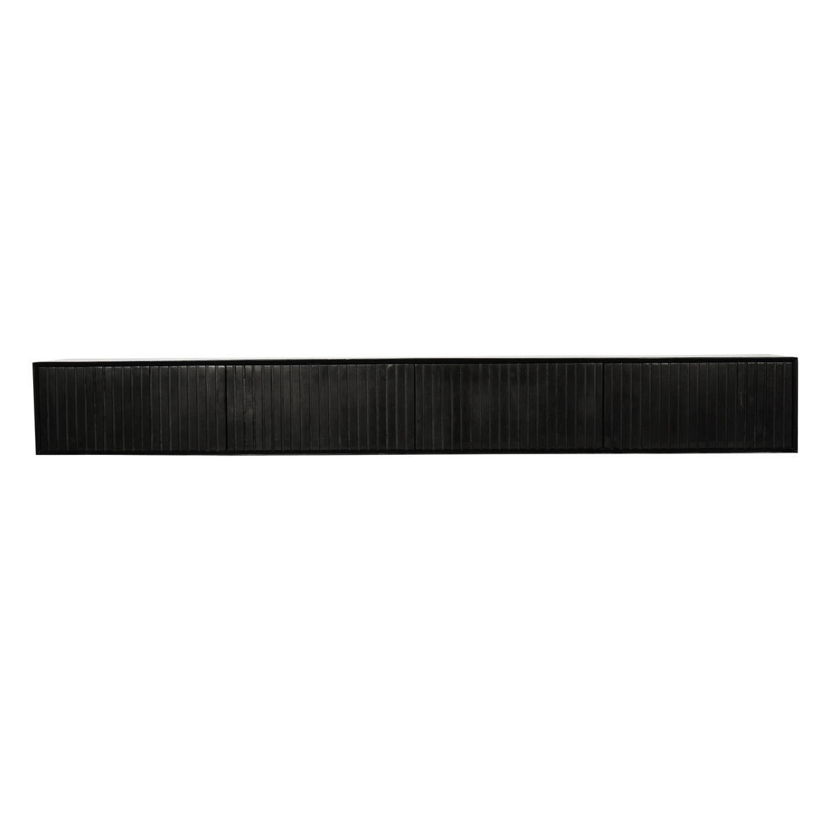StarFurn Zwevend Tv-meubel Madison - Zwart Hout - 240x35x30cm