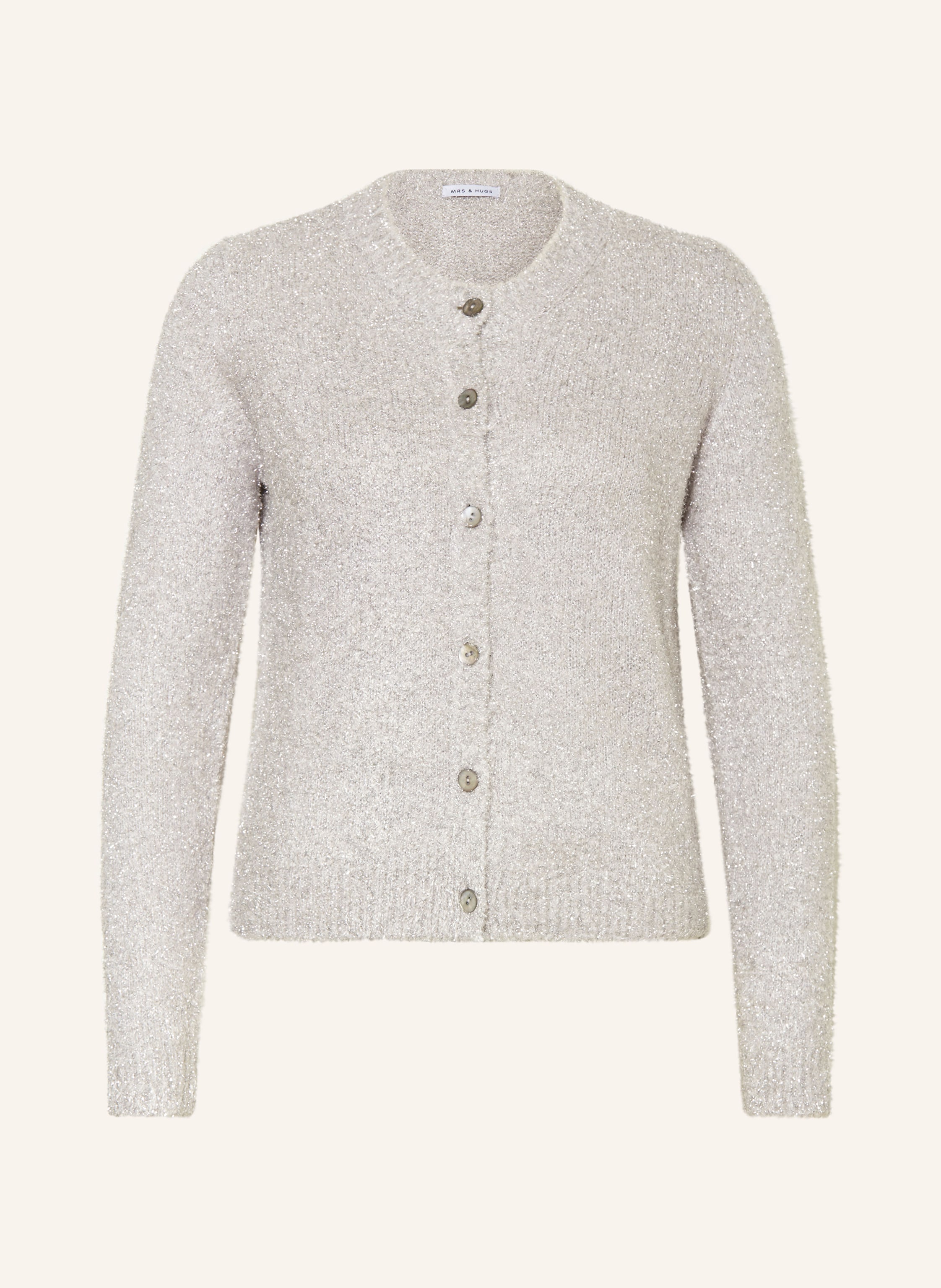 MRS & HUGS Strickjacke mit Glitzergarn