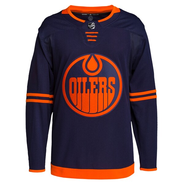 Edmonton Oilers adidas Men's Alternate Primegreen Authentic Blank Jersey - Navy