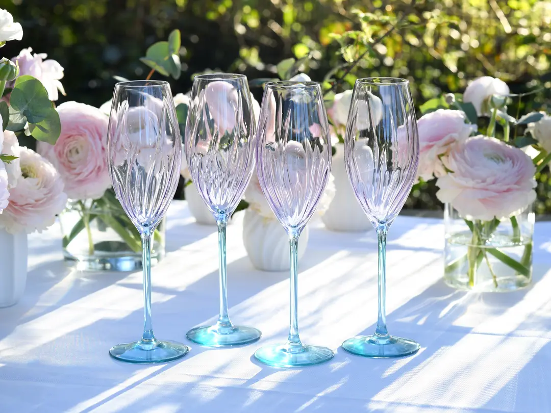 Sektglas 4er-Set Swirly Spring