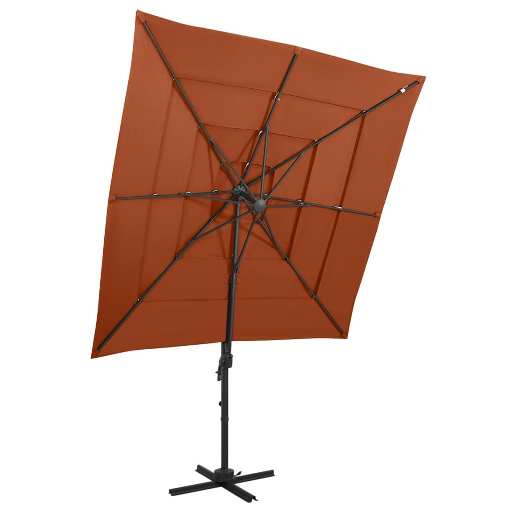 Parasol ogrodowy BrązvidaXL