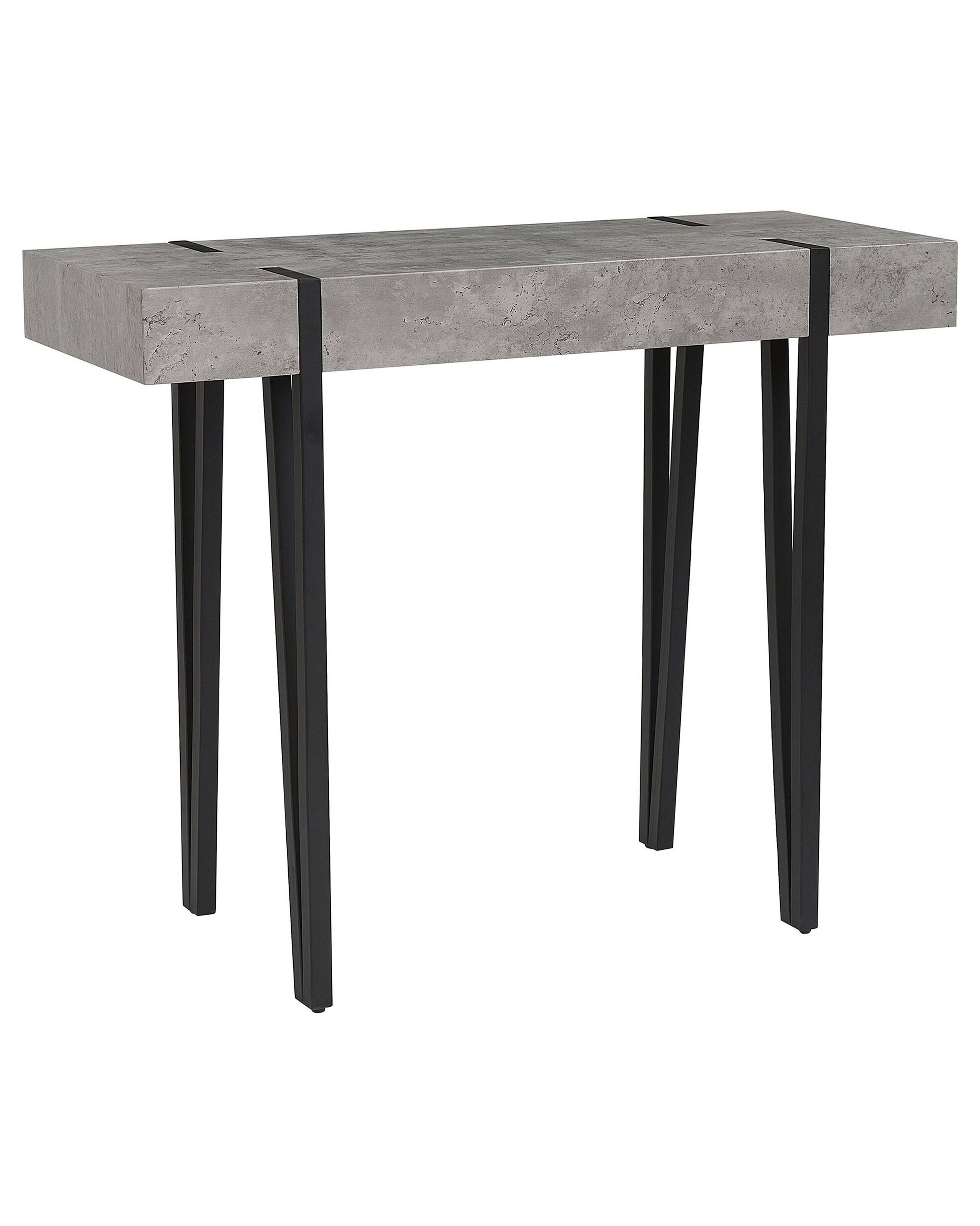 Konsola stolik 100x40 cm metal szara