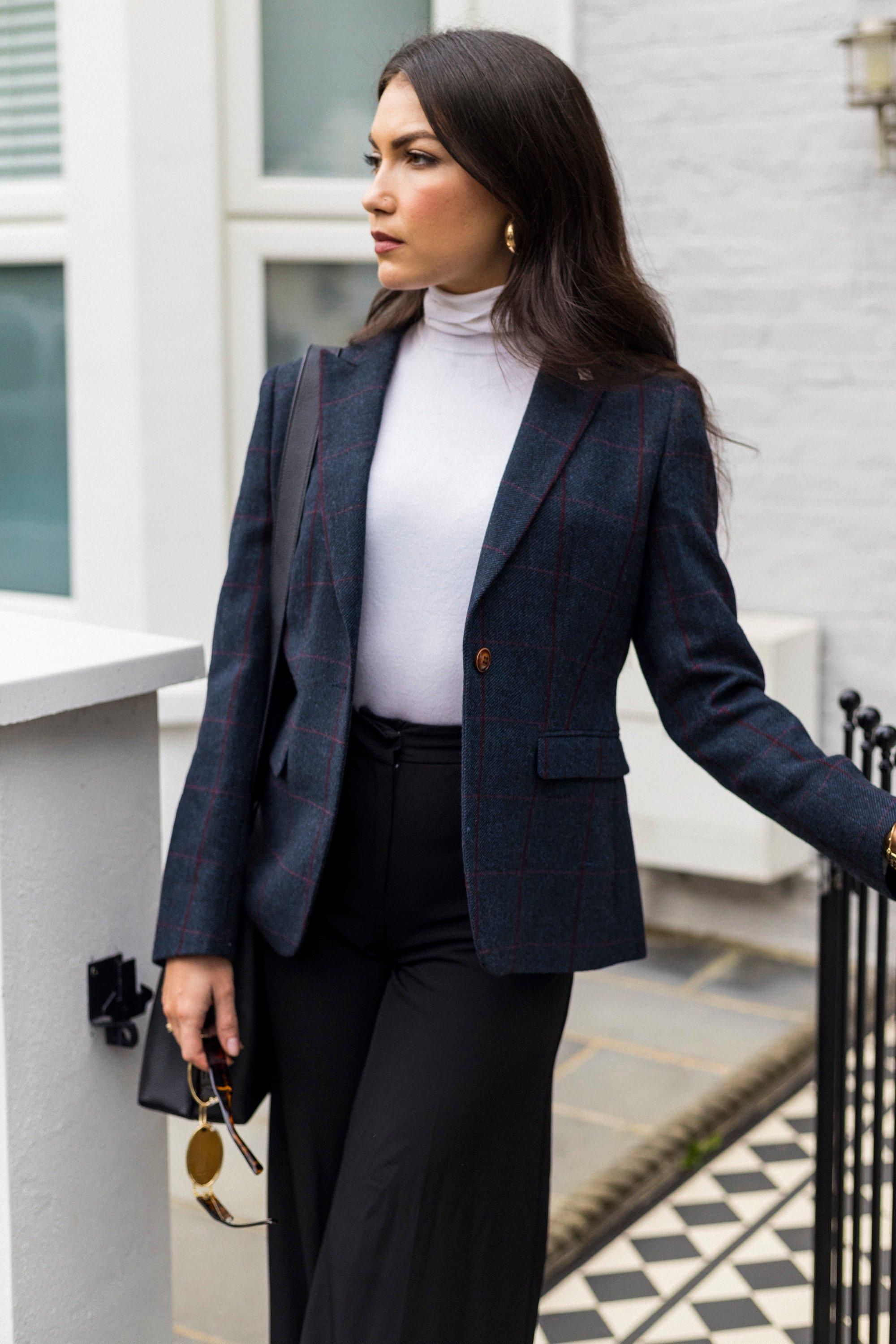 Paul Andrew Madrid Tweed Tailored Fit Blazer