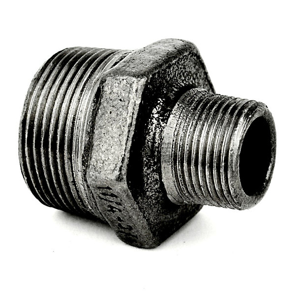 Mamelon réduit fonte noire - 15x21mm (1/2'') - 12x17mm (3/8'')